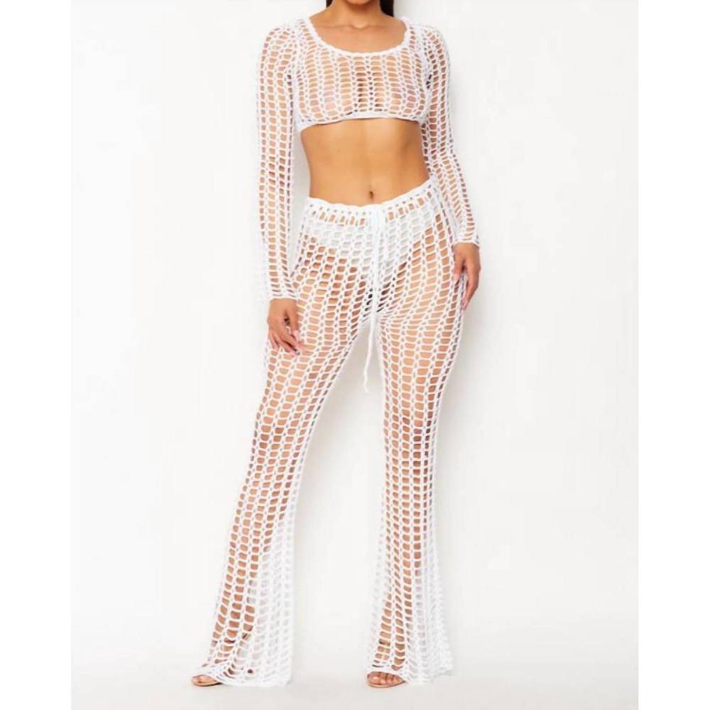 NEW HOT & DELICIOUS tulum crochet set in white